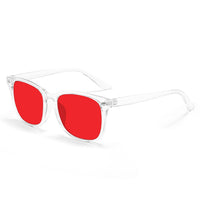Clear Frame / Red Lens