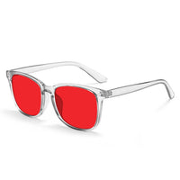 Clear Frame / Smoke-Red Lens